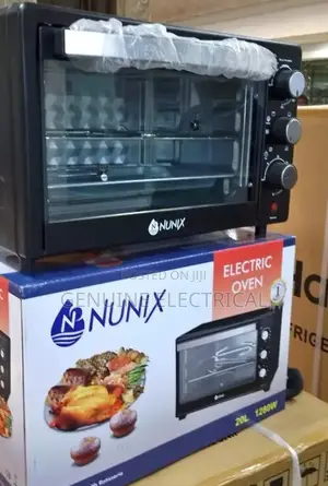 Nunix Electric Oven With Grill and Rotisserie 20 Litres