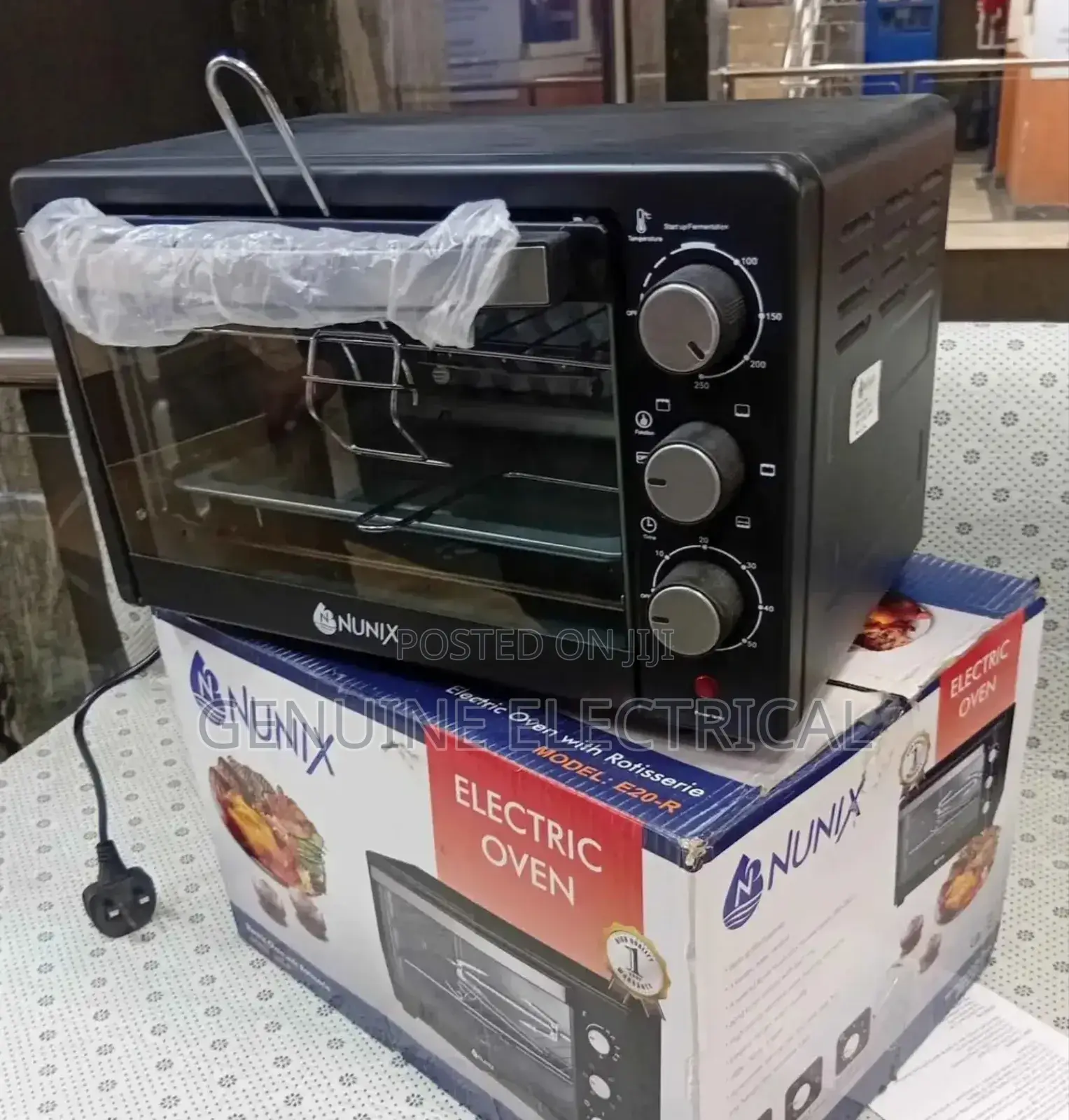 Nunix 20L Electric 3 Knobs Oven With Grill