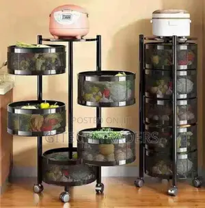 *Round Fruit Rack With Wheel