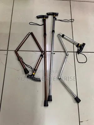 Foldable Metallic Adjustable Walking Sticks KSH 1000
