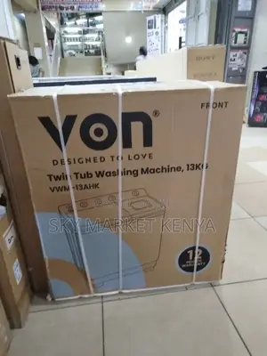 Von 13 KGS Semi Automatic Twin Tub Washing Machine