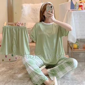 Short/Trouser/Tshirt 3pc Pajama/Sleep Wear Set