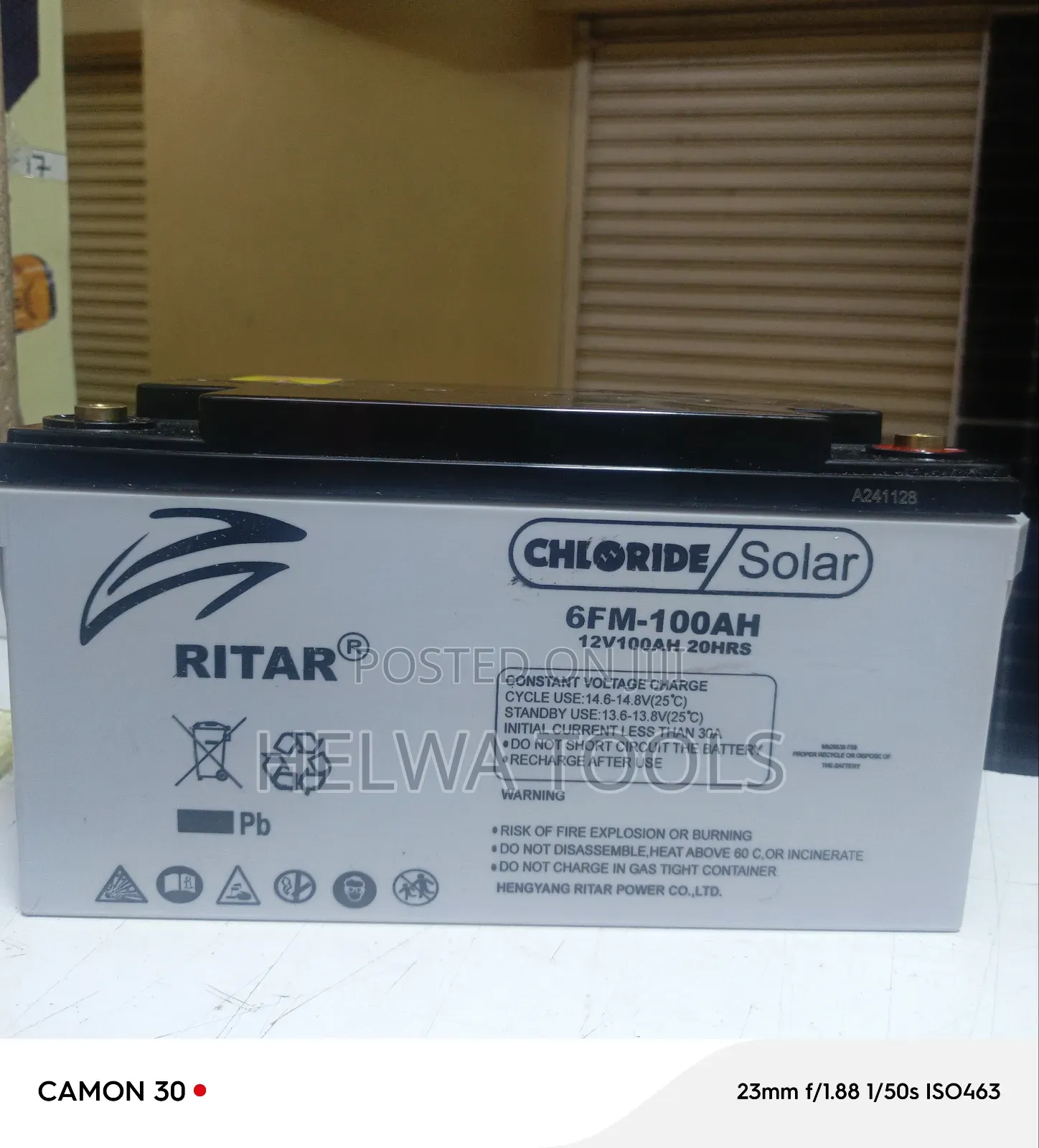 Ritar Solar Battery 100ah Battery