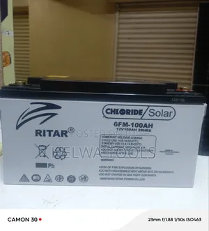 Ritar Solar Battery 100ah Battery