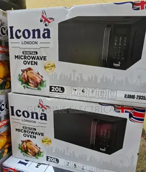Black 20litres Icona Digital Microwave Oven IC/20LMW