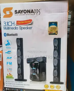 Sayona SHT-1204BT 3.1ch Subwoofer System Tallboy Speakers YN