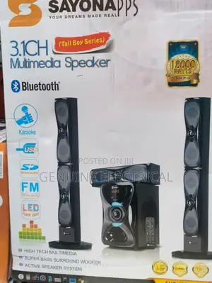 Sayona SHT-1204BT 3.1ch Subwoofer System Speakers YN