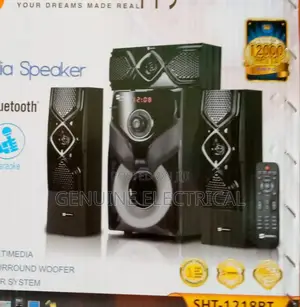 Sayona 3.1 Channel Subwoofer SHT 1217bt, 12000W .P.O Ws/5