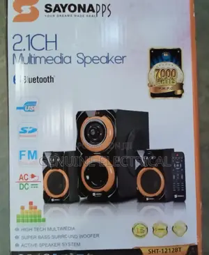 Sayona SHT-1214BT 2.1 CH Home Theater Wooofer System BT/W-2