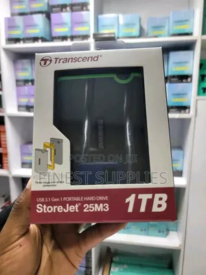 1TB Transcend External Hard Disk Refurbished