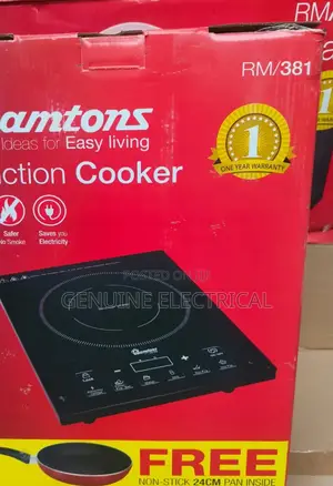 Ramtons Induction Cooker Plus Free Pan Rm/Cf