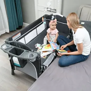 Baby Co-Sleeper Playpen With Infant Changing Pad