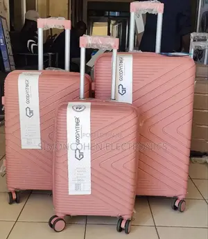 3pieces Unbreakable Rubber Suitcase Set Size 3