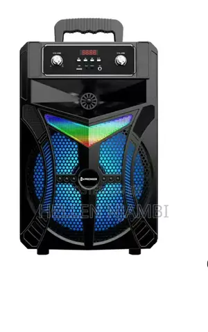 Premier 8" Powered Rechargeable Speaker With One Wired Mic