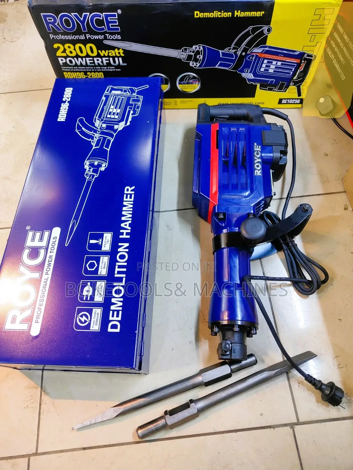 Royce Demolition Hammer Drill 2800 Watts Heavy Duty
