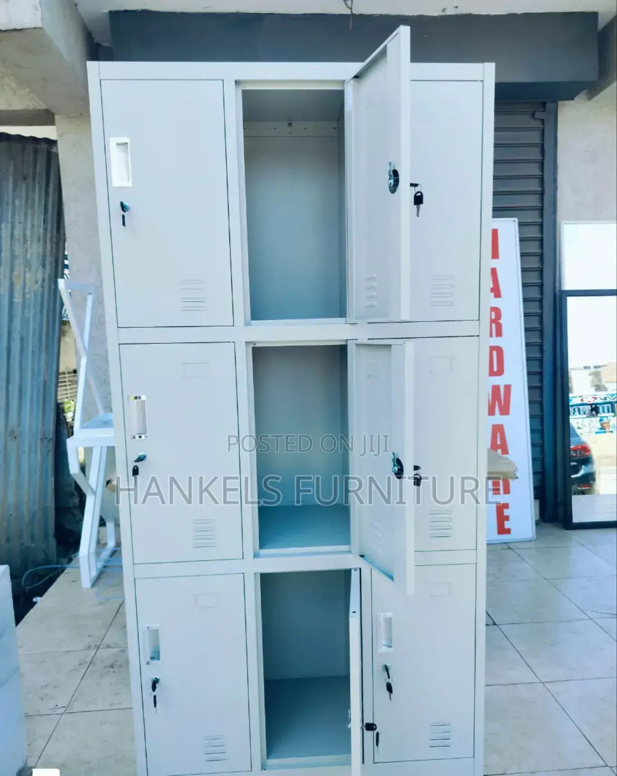 9- Locker Metallic Office Cabinet