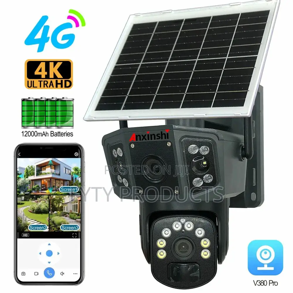 12mp Hd PTZ 4g Solar Security Camera