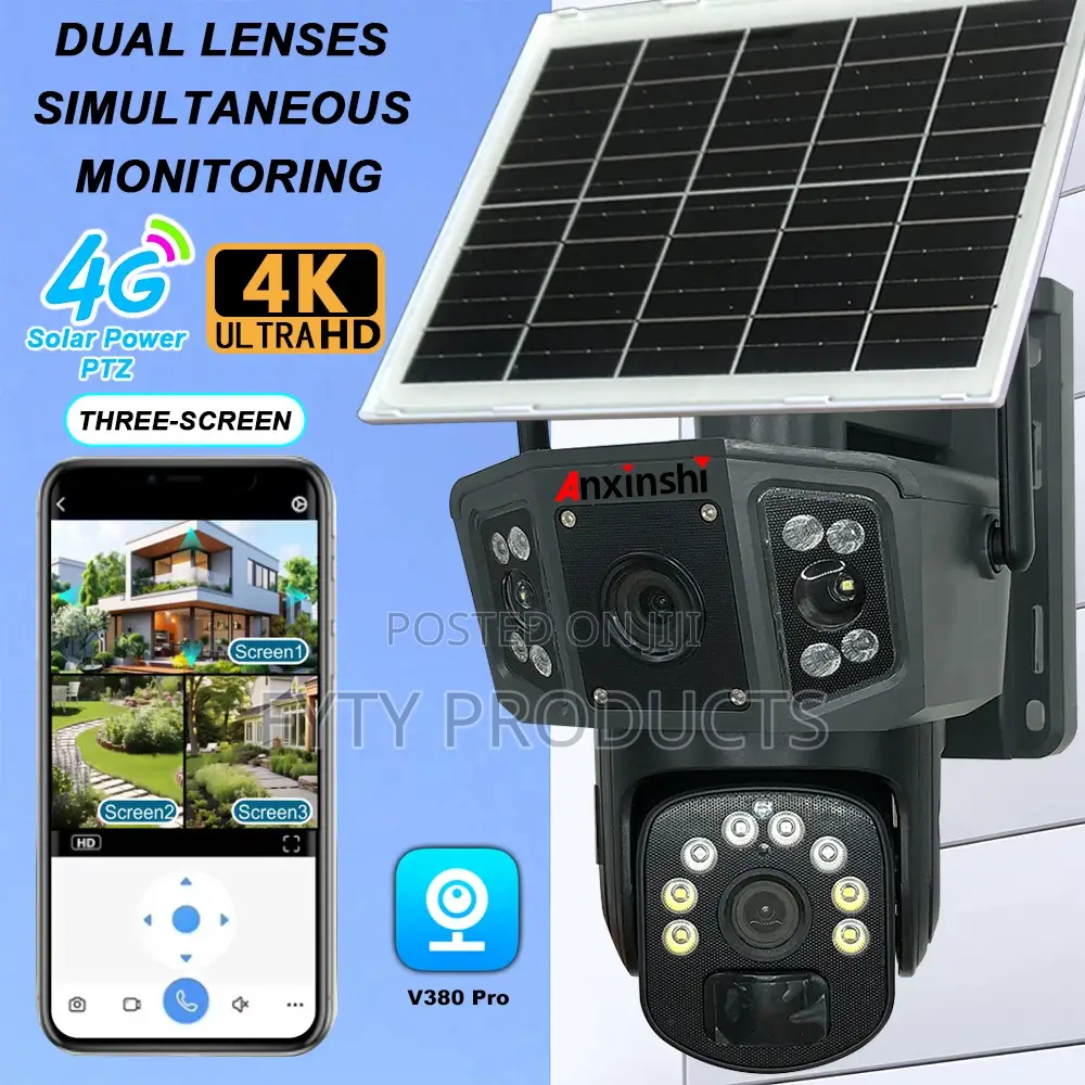 12mp Hd PTZ 4g Solar Security Camera