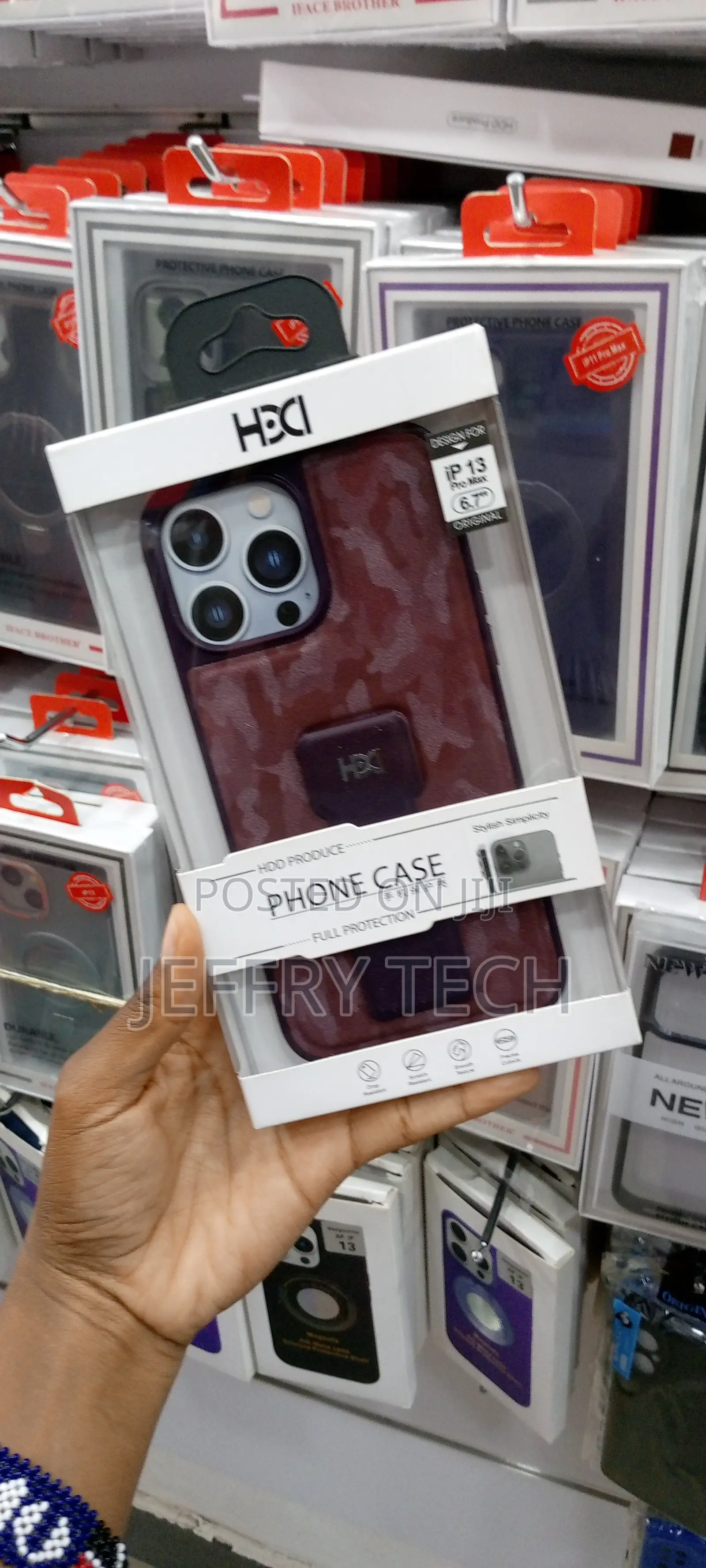 iPhone 13 Pro Case With Adjustable Wristband Strap Leather