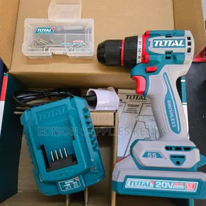 20v Cordless Drill Total Impact Drill 55n.M Battery, Charger