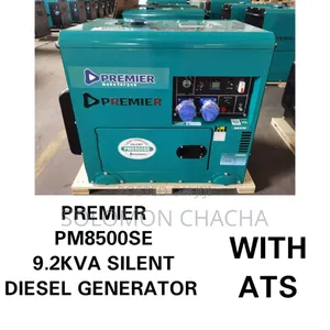 Premier Pm8500se 9.2kva Silent DIESEL Generator With Ats