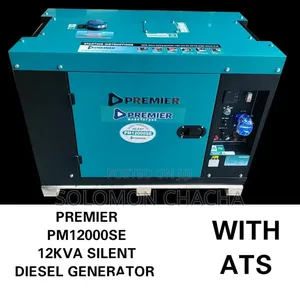 Premier Pm12000se 12kva Silent DIESEL Generator With Ats