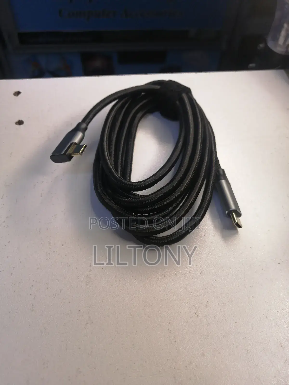 2mtrs Type C Male to Type C With Bend
