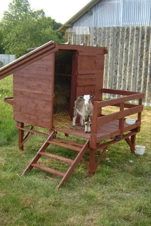 Rustic Wooden Goat Shed