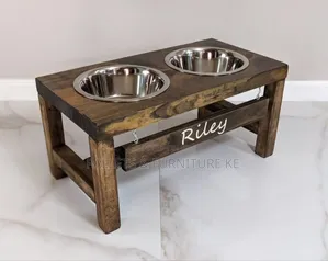 Pallet Wood Dog Bowl Stand