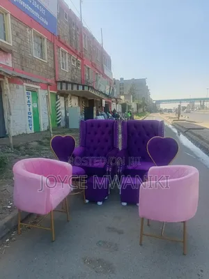 Manicure, Pedicure Seats, Purple and Pink 