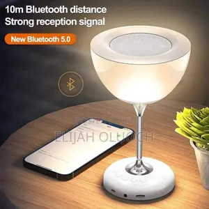 Wine Glass Bedside Lamp With 6colour Atmospheric Lights
