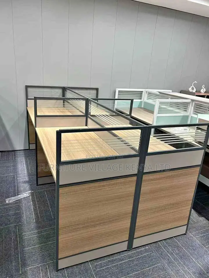 Executive Quality Four-Way Office Workstation
