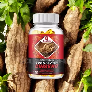 Organic Korean Red Ginseng - With Ginkgo Biloba 120 Capsules