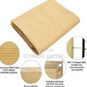 Beige Balcony Privacy Shield for Privacy and Dust Prevention