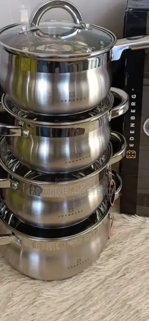 8 PCS Edenburg EB-3717 Stainless Steel Cookware EST