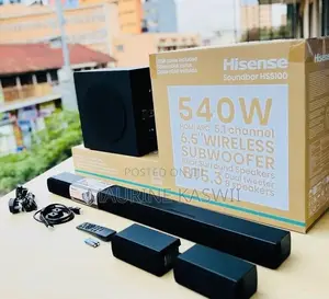 Hisense Soundbar 5.1 Channel 540w Hs5100 2024 Model