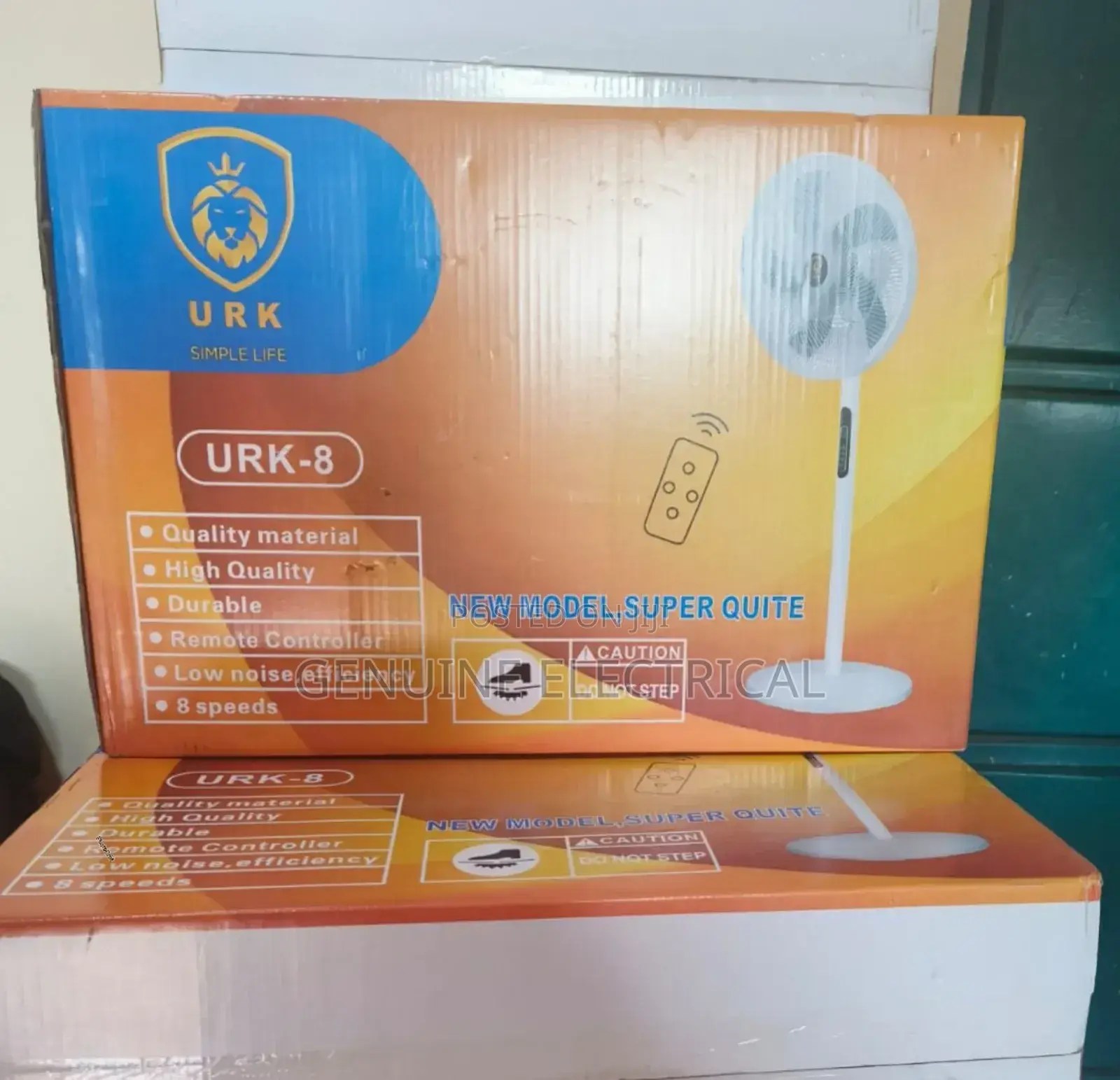 Remote Controlled URK 16" Modern Standing Fan RKF