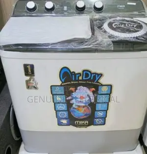 Mika Twin Tub Washing Machine, 10kg - White MWM1