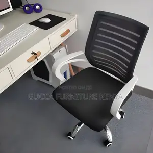 Office Chairs:Black Mesh Conference Microfiber Office Chair