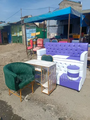 Purple, White 3 Seater Pedicure Seat Plus Manicure Set 