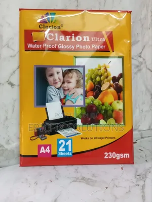A4 and 21sheets Clarion Waterproof Photo Paper