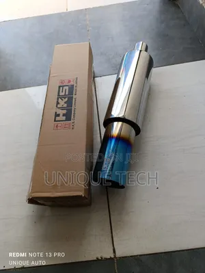 HKS Stainless Steel Exhaust Muffler ,3" Inlet, 4" Outlet