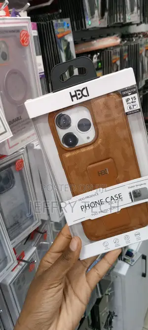 iPhone 15 Pro Max Adjustable Wristband Strap Case-Brown