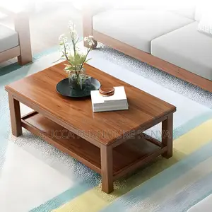Coffee Tables:4-Legged Mahogany Wood 120cm Coffee Table