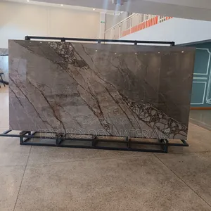 Glossy Chocolate Beton Island Sintered Stone