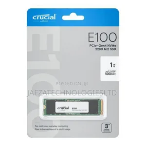 Crucial E100 Pcle Gen4 Nvme 2280 M.2 SSD- 1TB