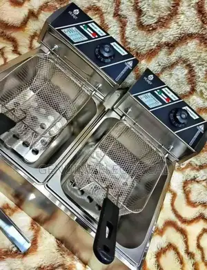 Nunix Double Tank 6+6lt Chips Stainless Steel Deep Fryer