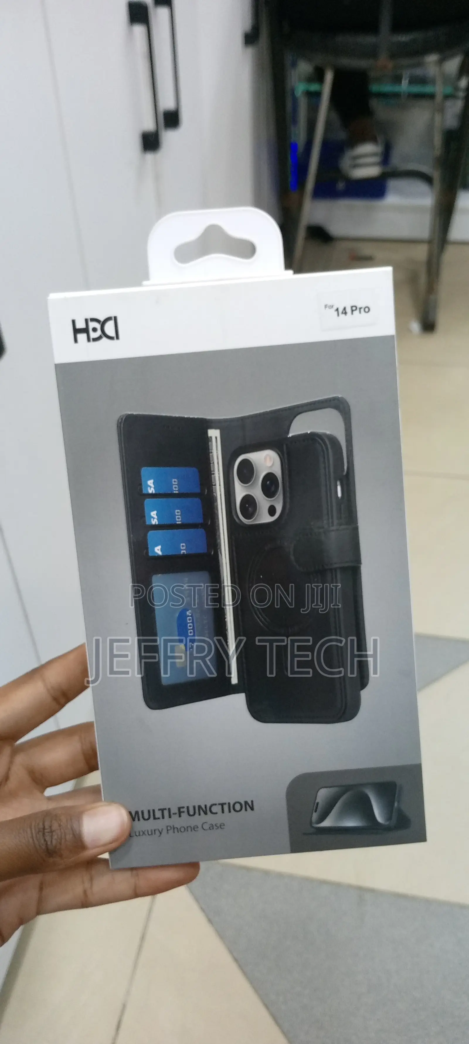 iPhone 14 Pro Leather 2 in 1 Mult-Functional Leather Case