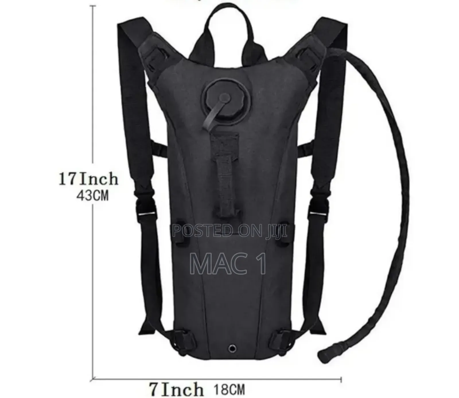 Zipper Hydration Bag,Backpack With 3L Water Bag