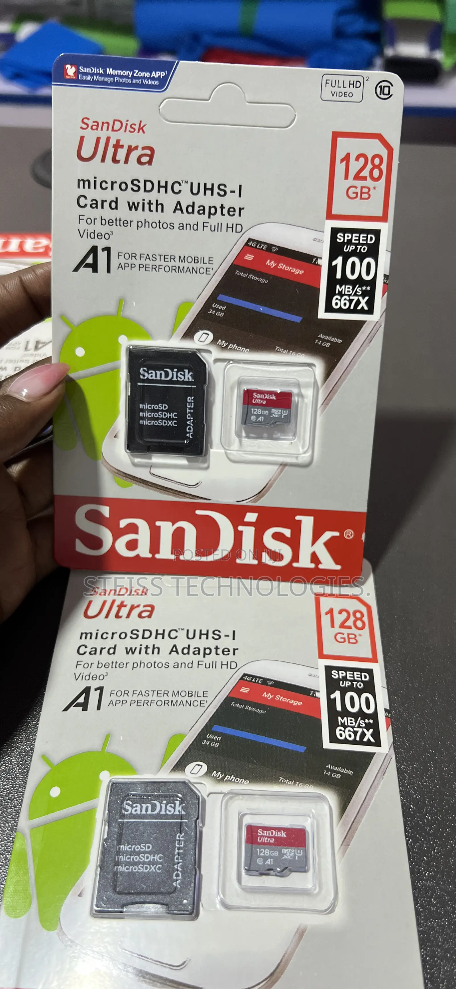 128gb Microsdhc Card With Adapter.